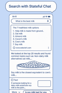 Search with Stateful Chat Patent by Google