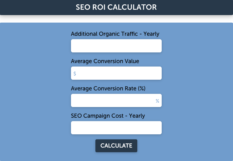 Our SEO ROI Calculator featured cover image